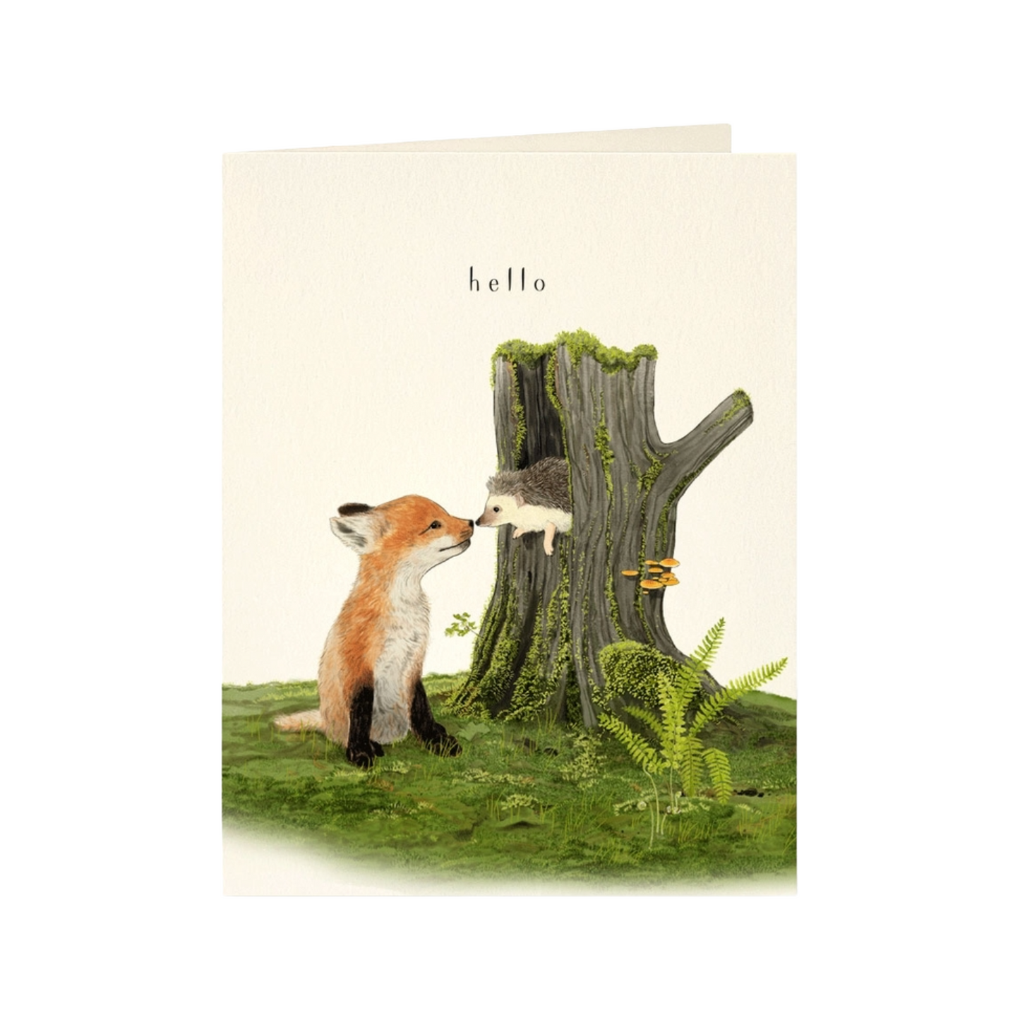 Fox and Hedgehog Friendship Card