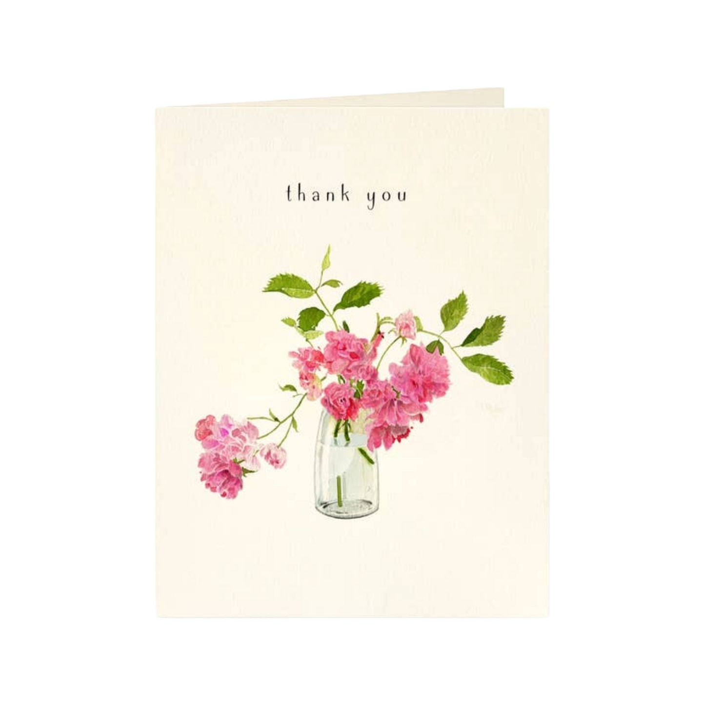 Wild Roses Thank You Card