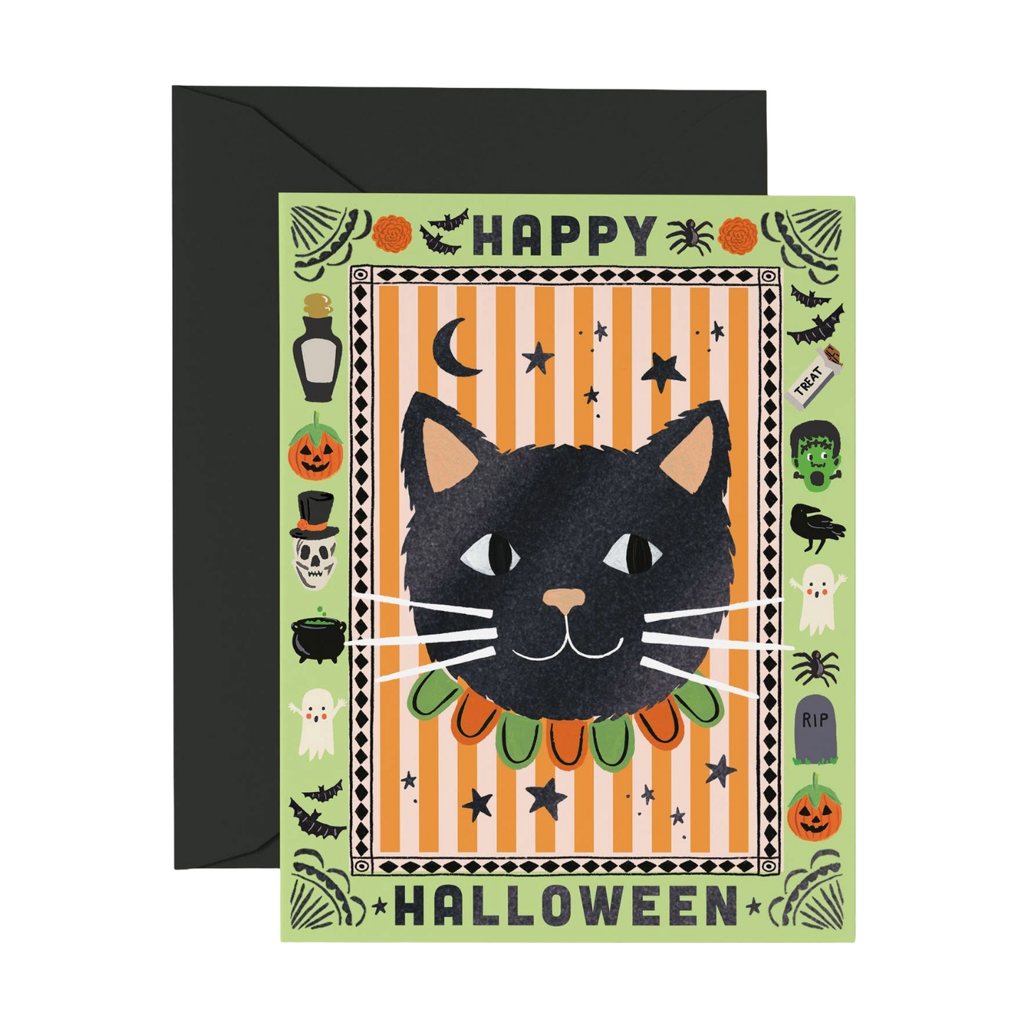 Rifle Paper Co. Spooky Cat Halloween Card