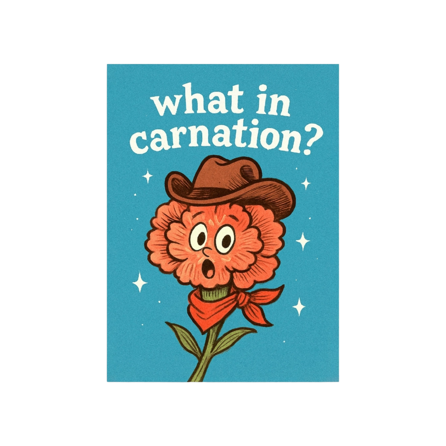 What In Carnation Card