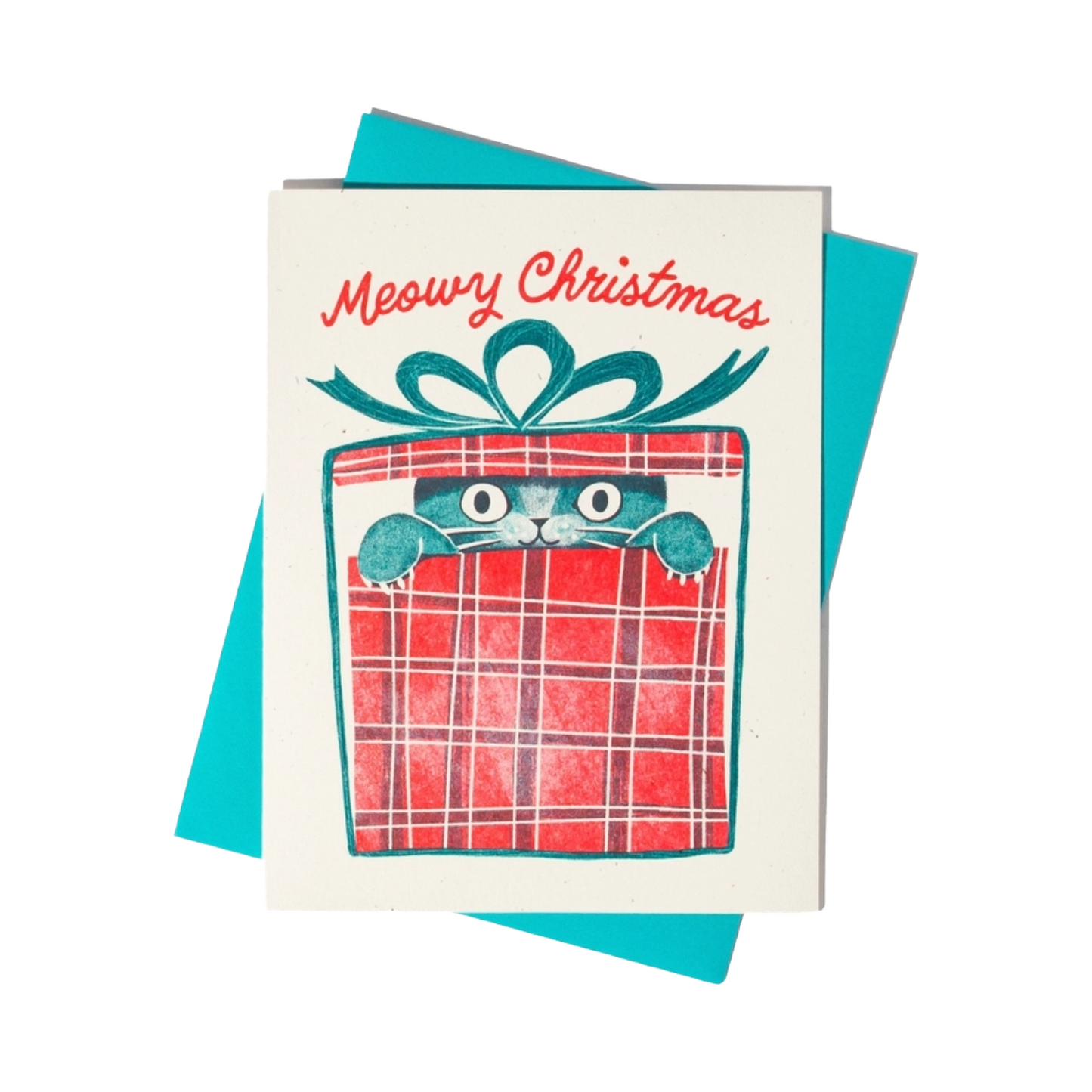 Meowy Christmas Cat Card