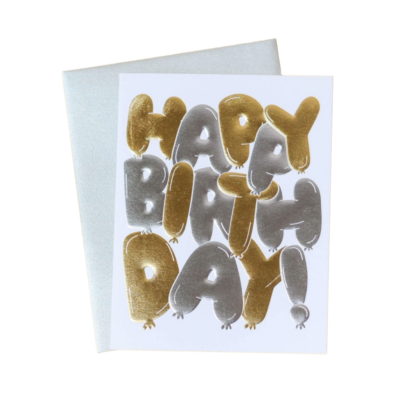Balloon Foil Stamped Birthday Card