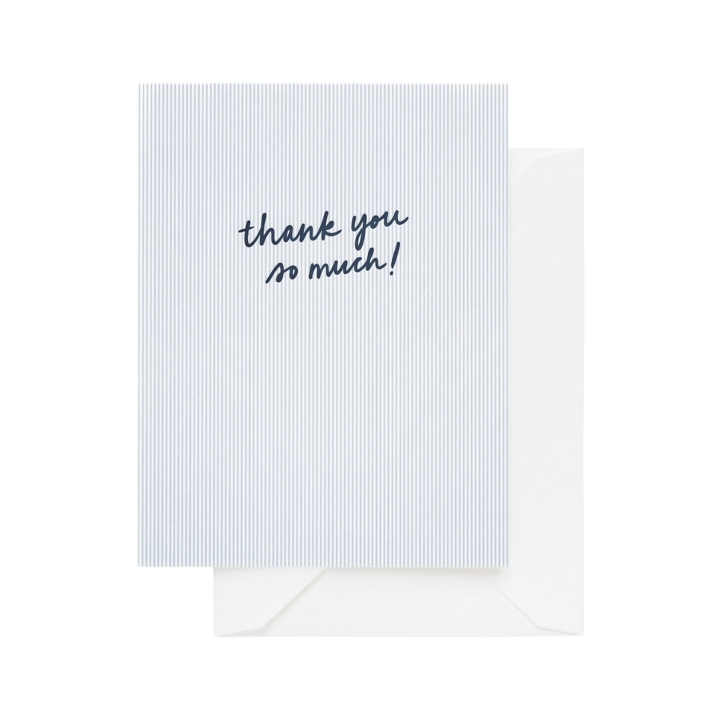 Sugar Paper Blue Striped Thank You Card