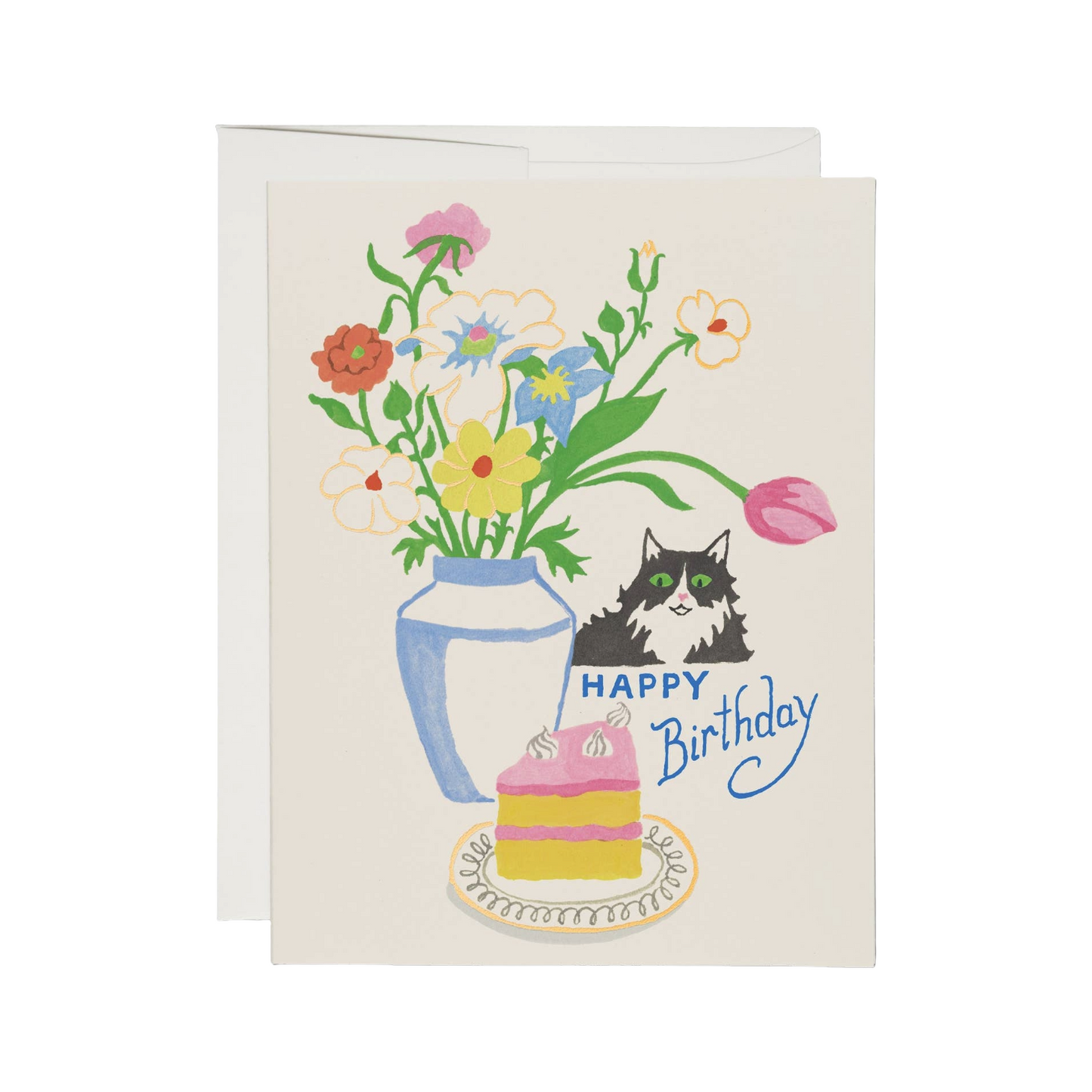 Cats Love Cake Card