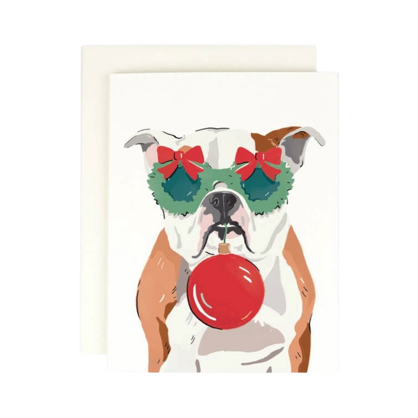 English Bulldog Holiday Card