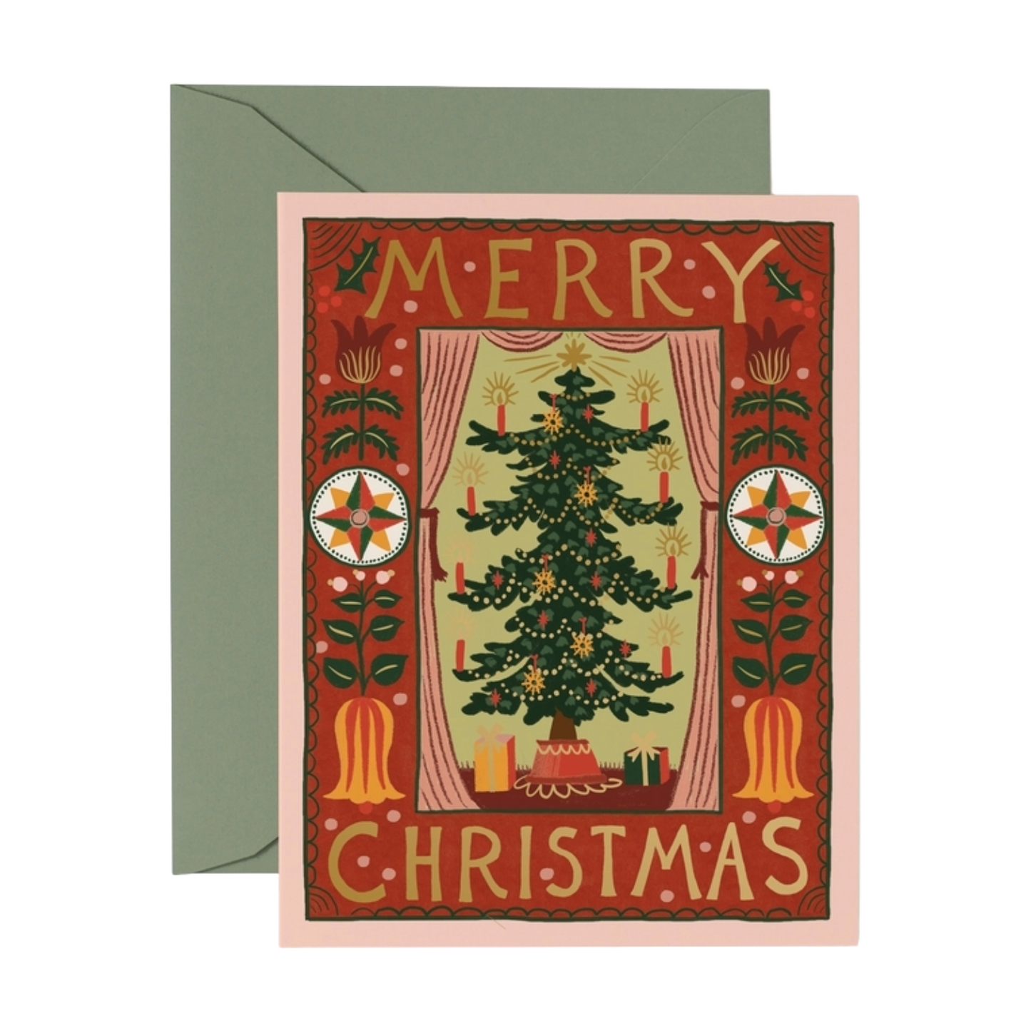 Rifle Paper Co. Folk Christmas Tree Card