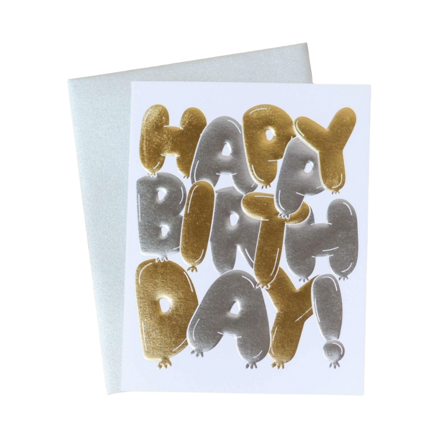 Balloon Foil Stamped Birthday Card