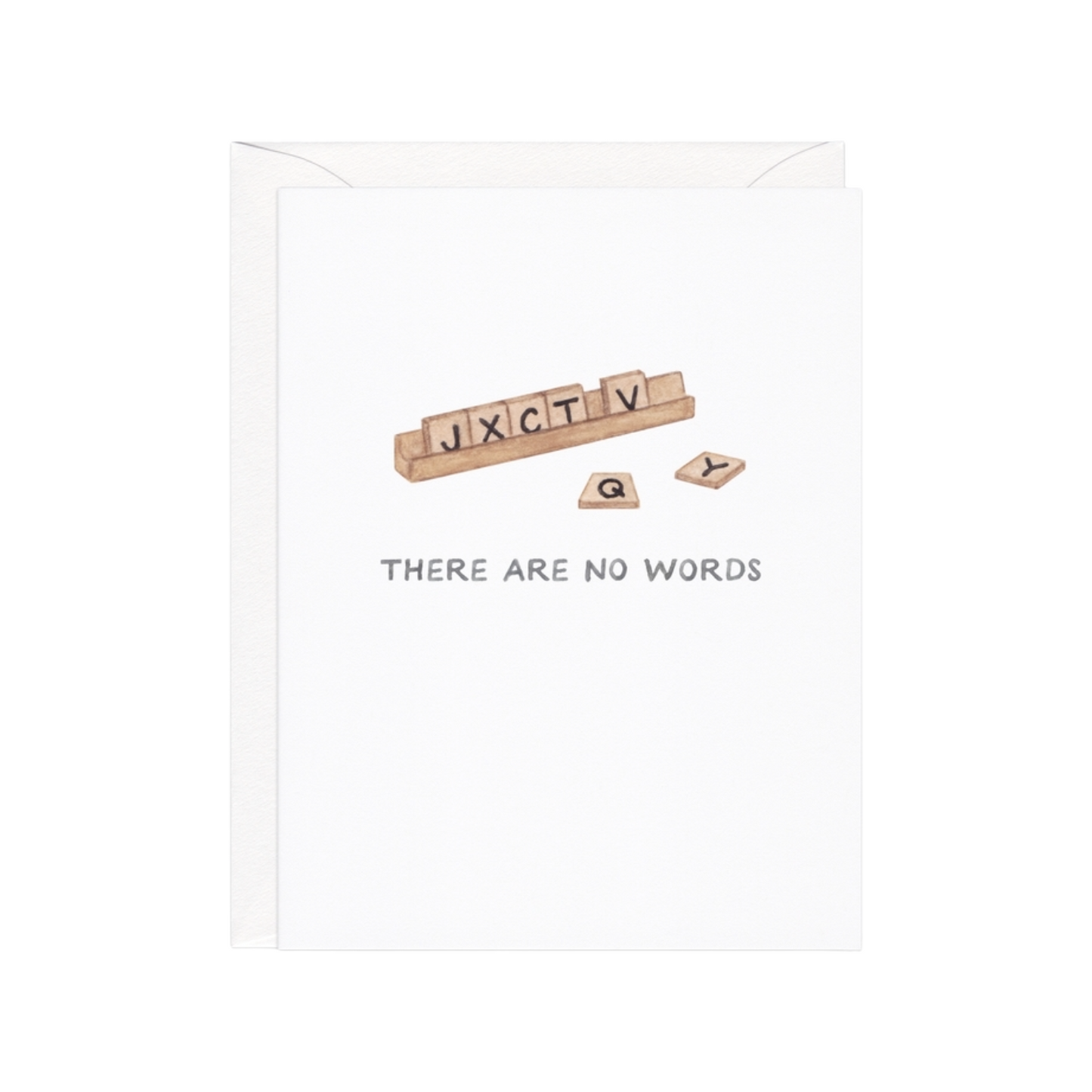 There Are No Words Scrabble Card