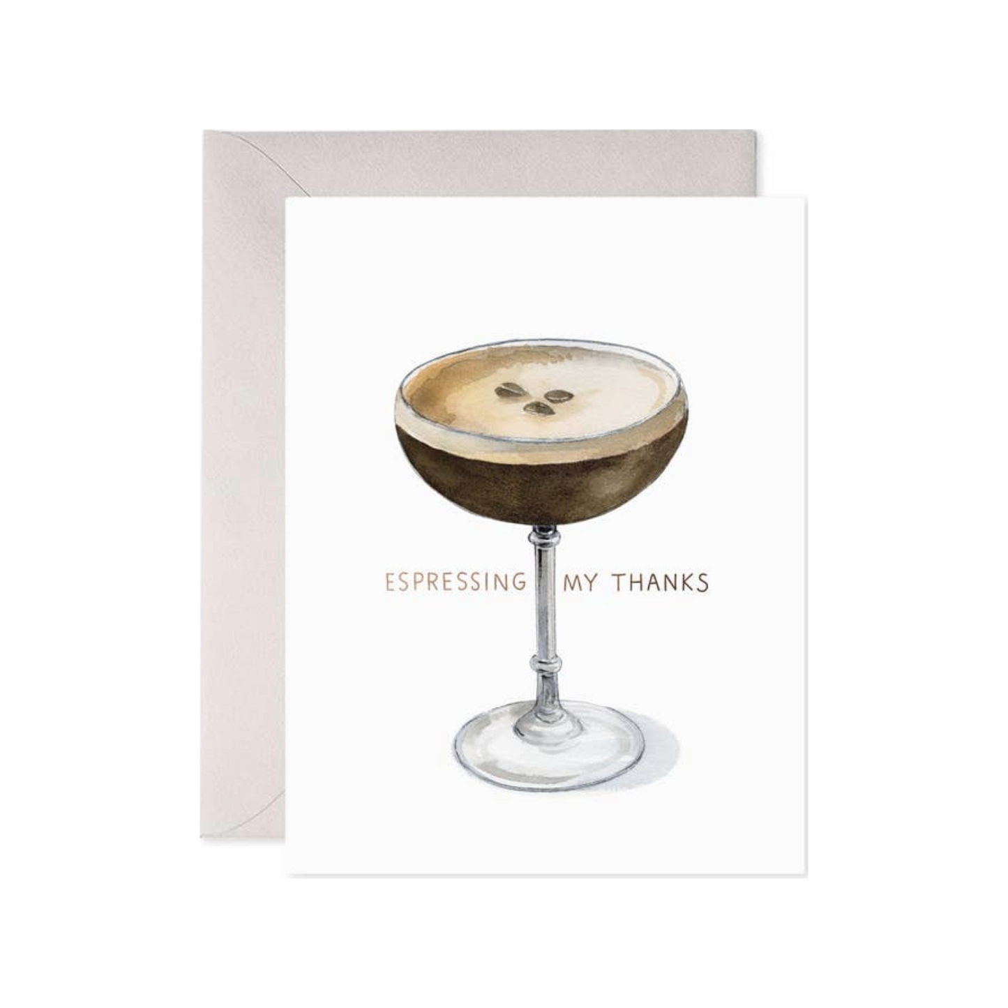 Espresso Thanks Card