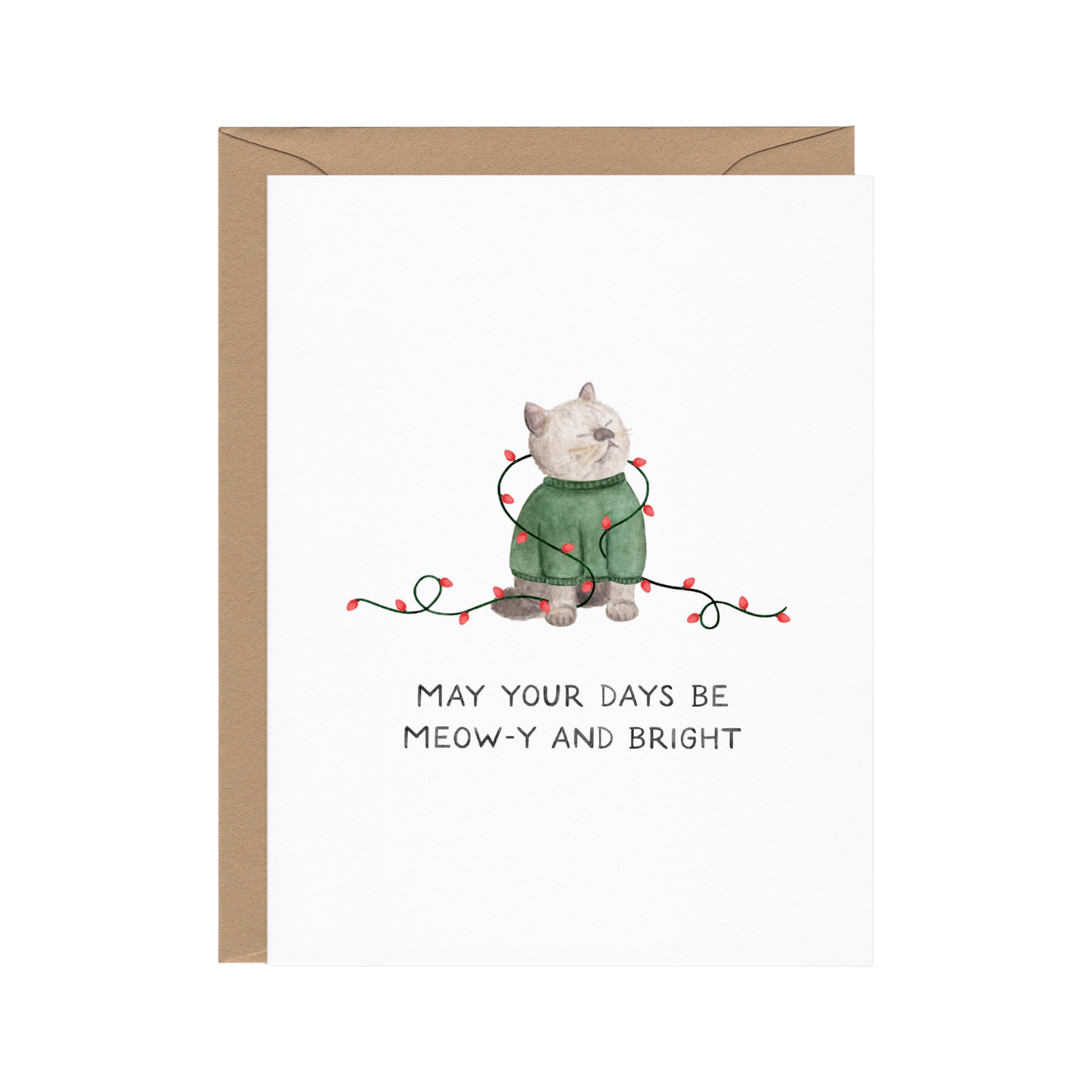 Meow-y and Bright Card