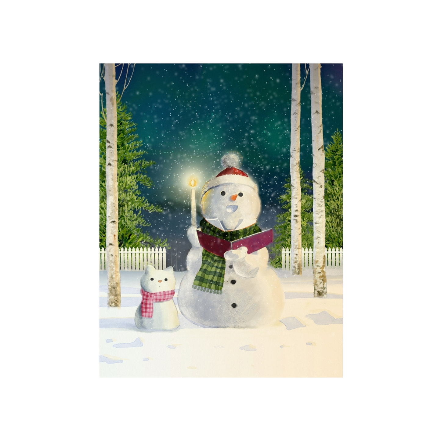 Snow Carollers Card