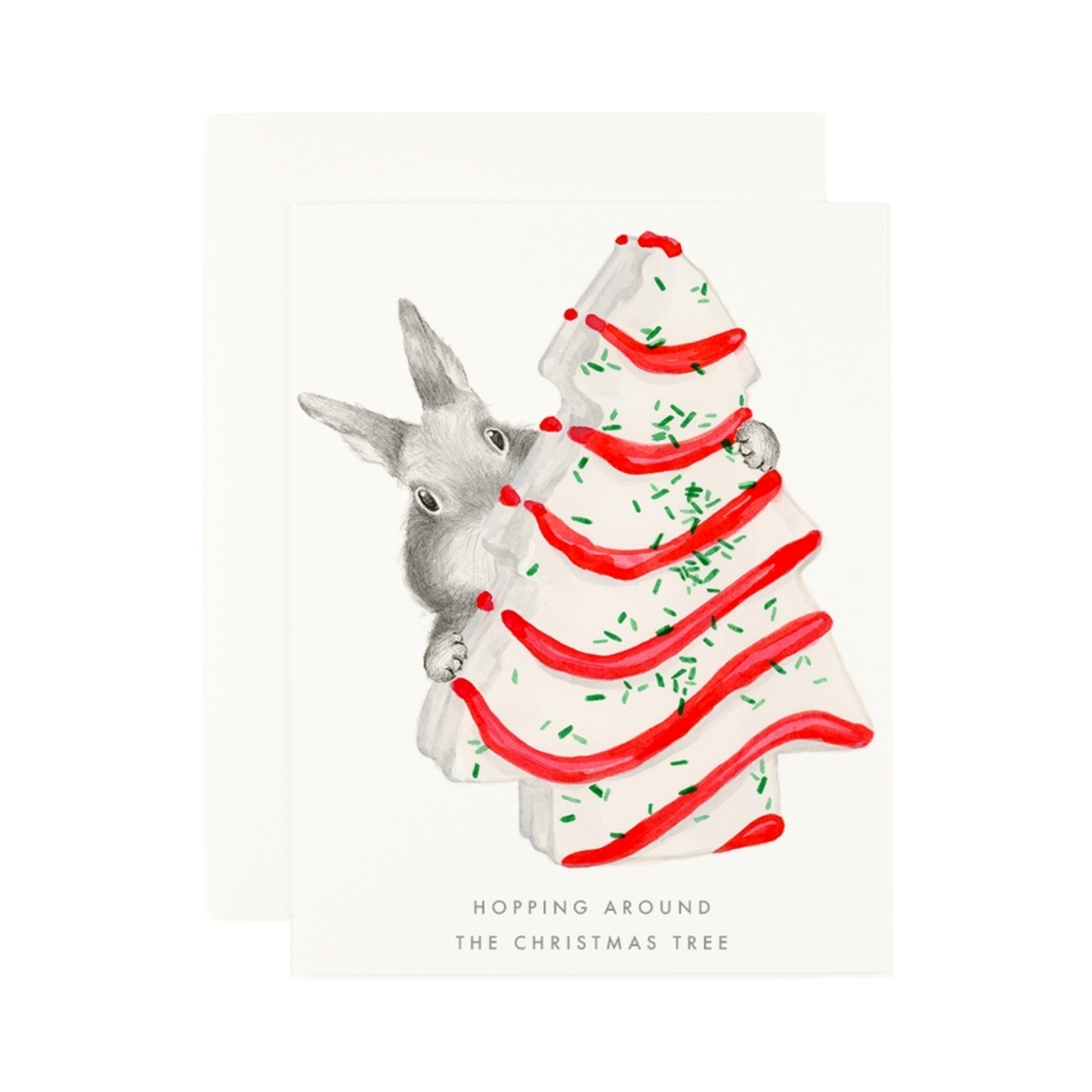 Hopping Around The Christmas Tree Card