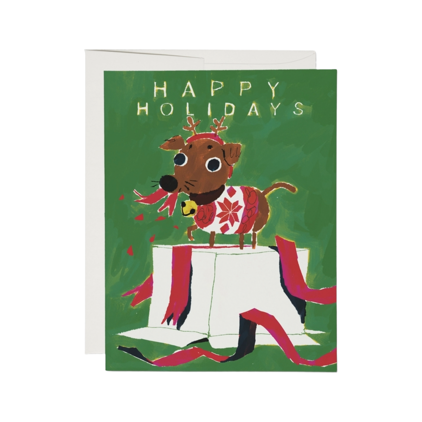 Happy Holidays Pup Card