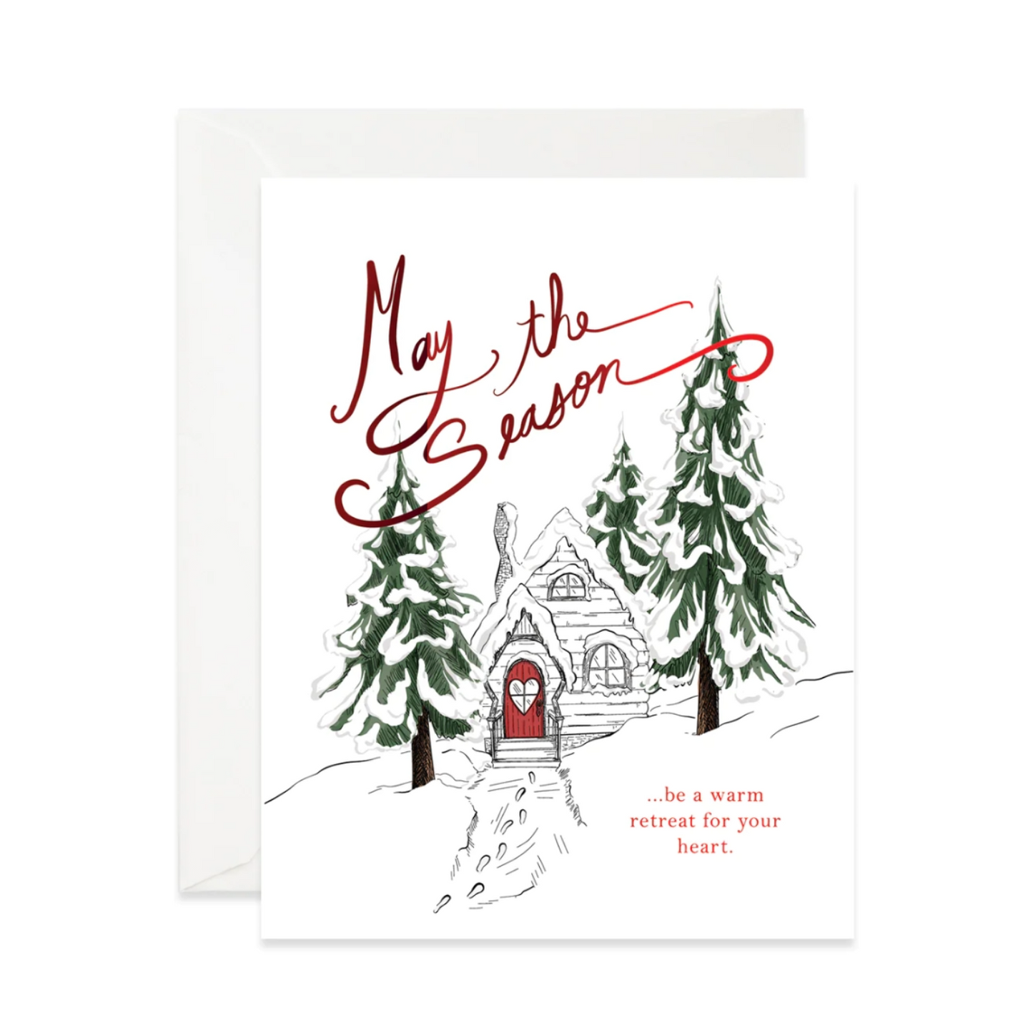 Load image into Gallery viewer, Warm Retreat Card by Good JuJu Ink
