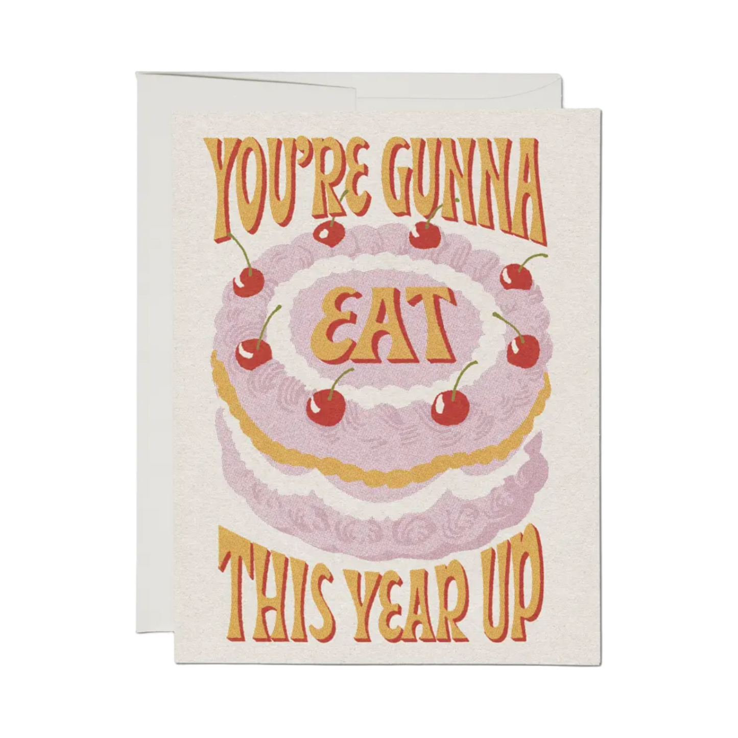 Eat This Year Up Card by Red Cap Cards
