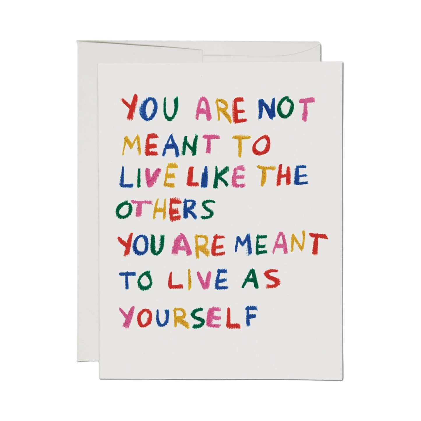 Be Yourself Card by Red Cap Cards