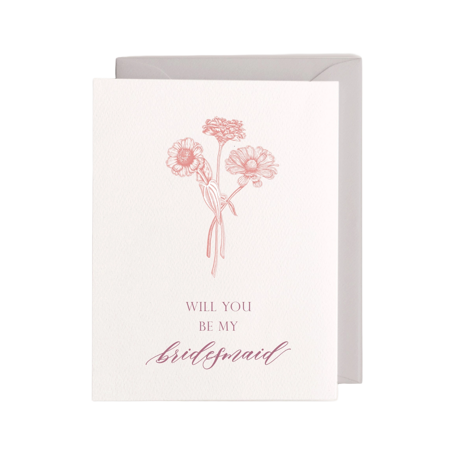 Bridesmaid Floral Card by Rust Belt Love