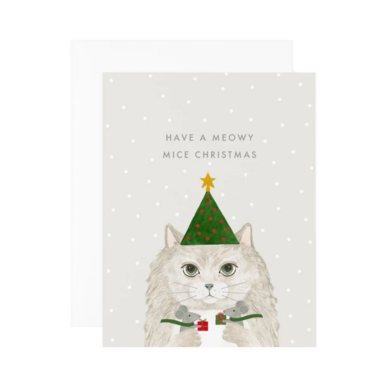 Meowy Mice Christmas Card by Dear Hancock