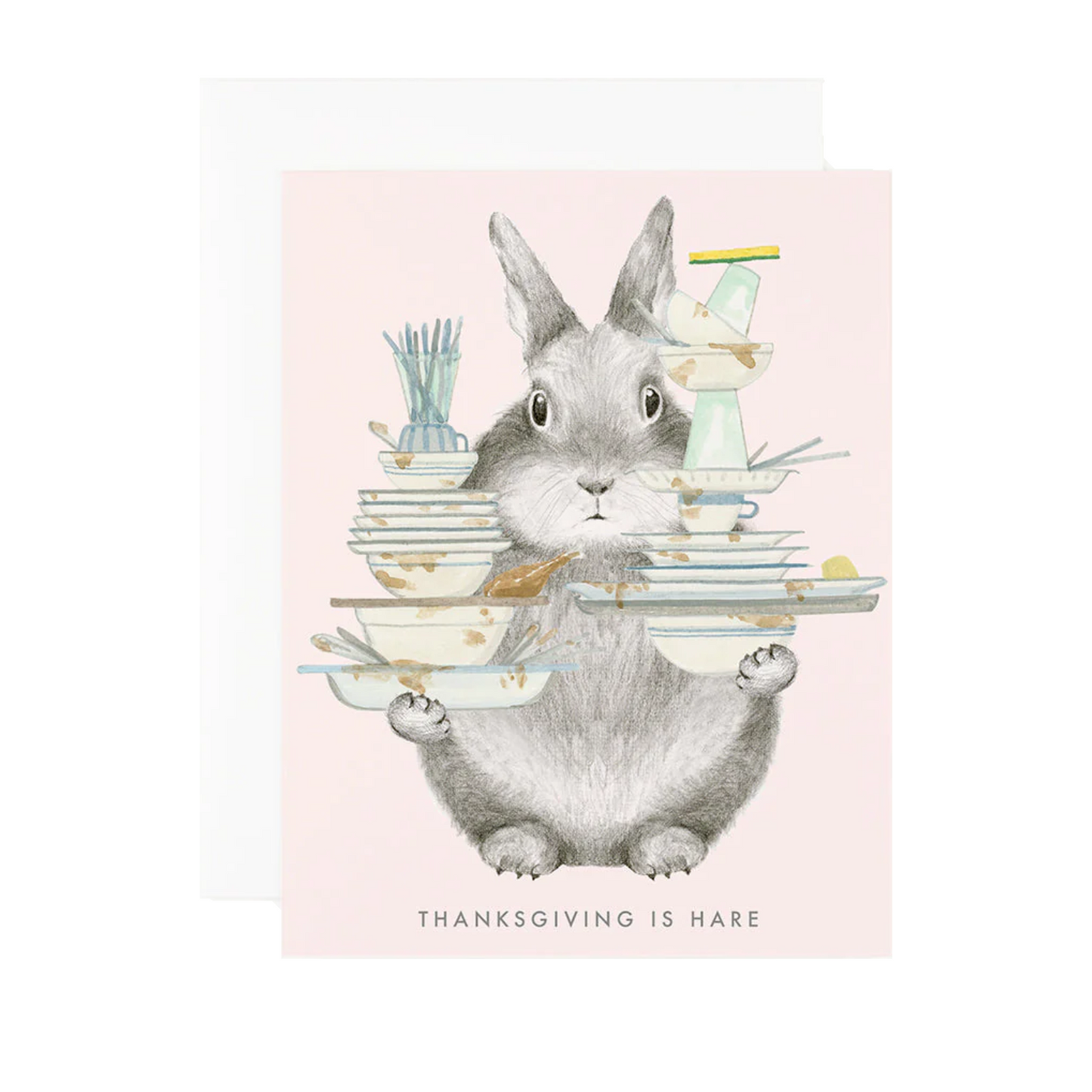 Thanksgiving Is Hare Card by Dear Hancock