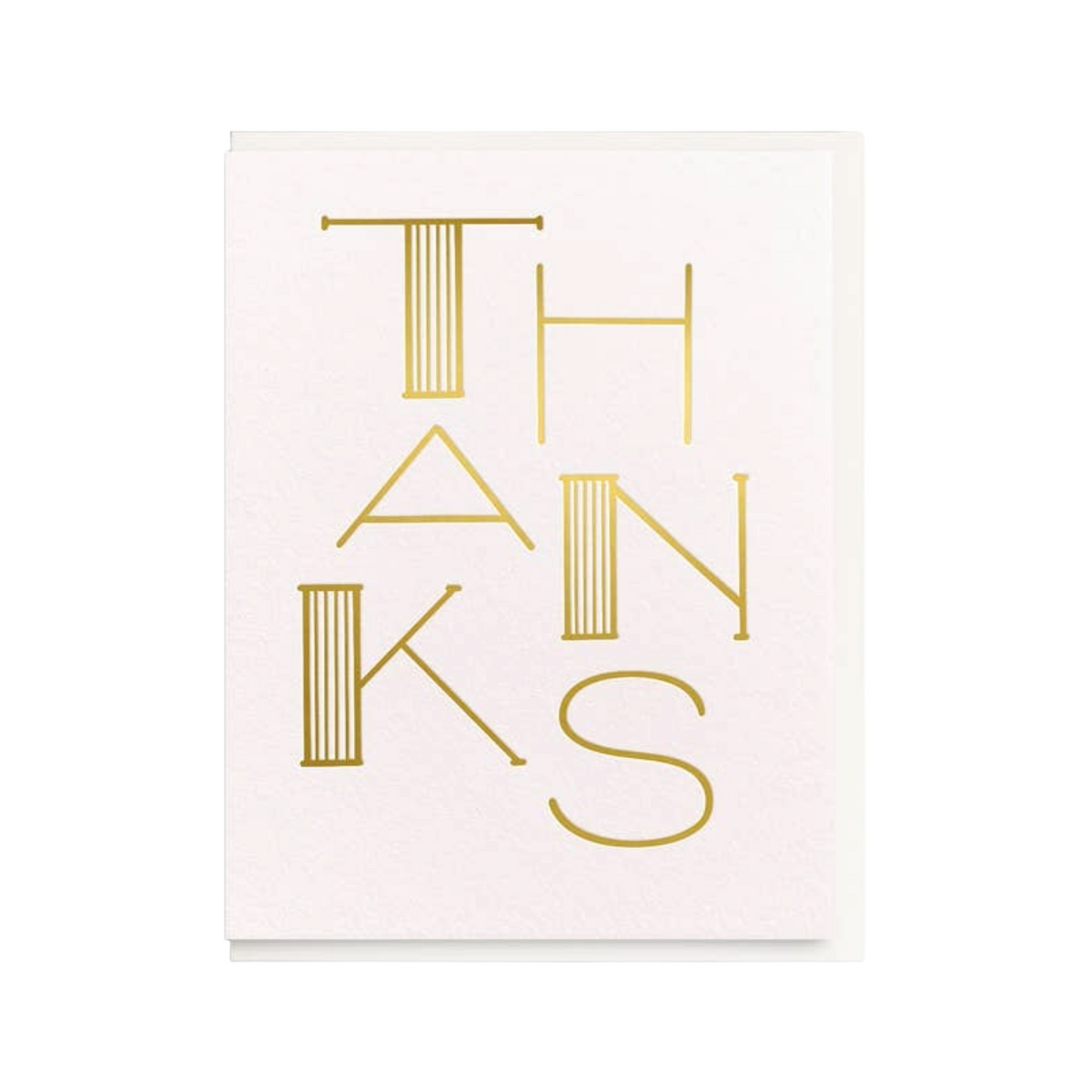 Gold Thank You Card