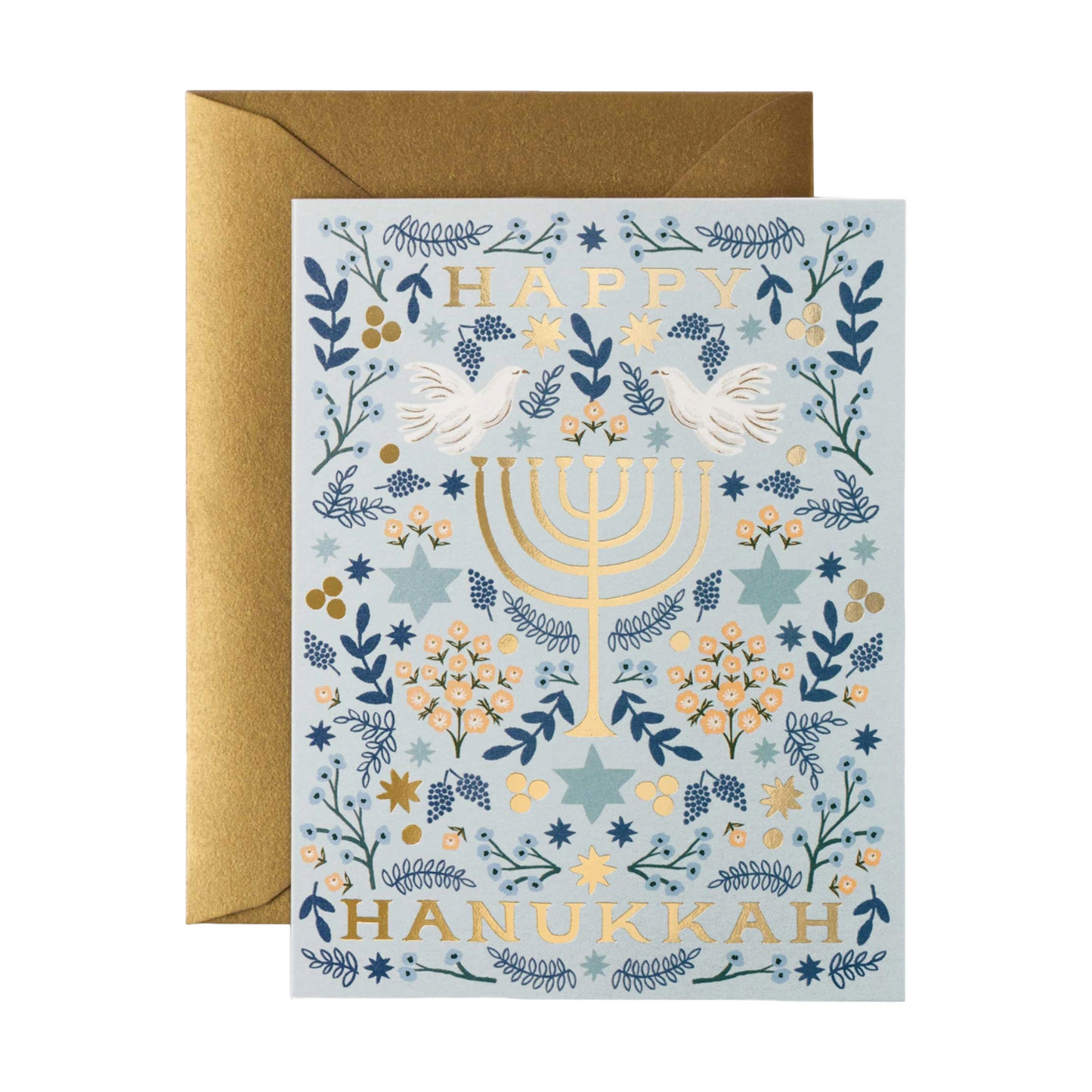 Load image into Gallery viewer, Hanukkah Menorah Card by Rifle Paper Co.
