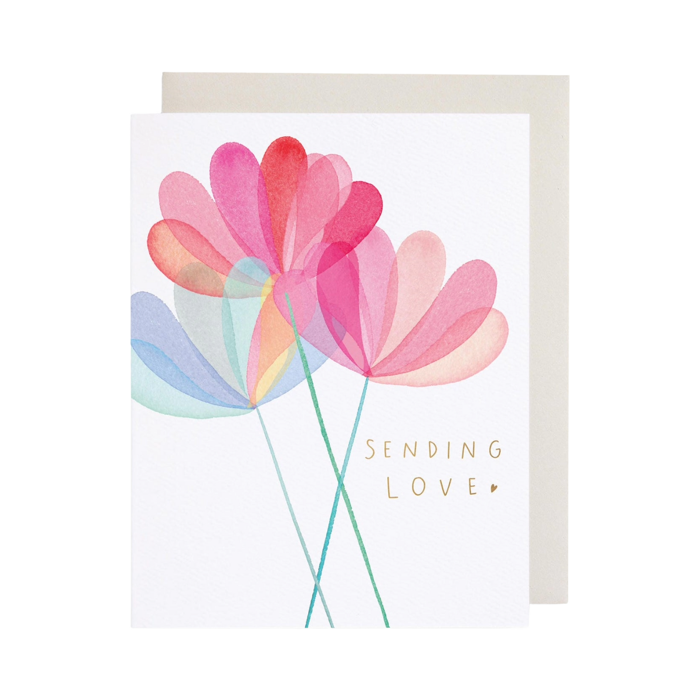 Sending Love Flower Card by E. Frances Paper