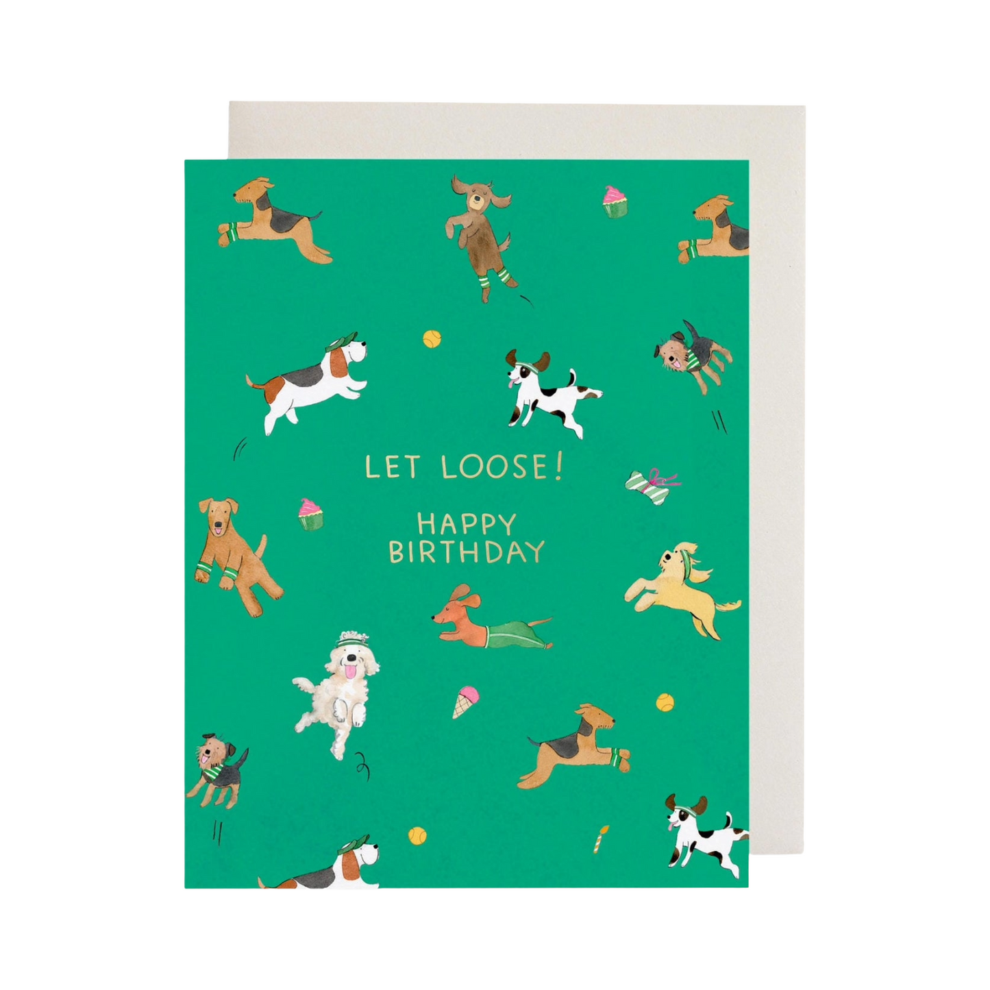 Off The Leash Birthday Card by E. Frances Paper