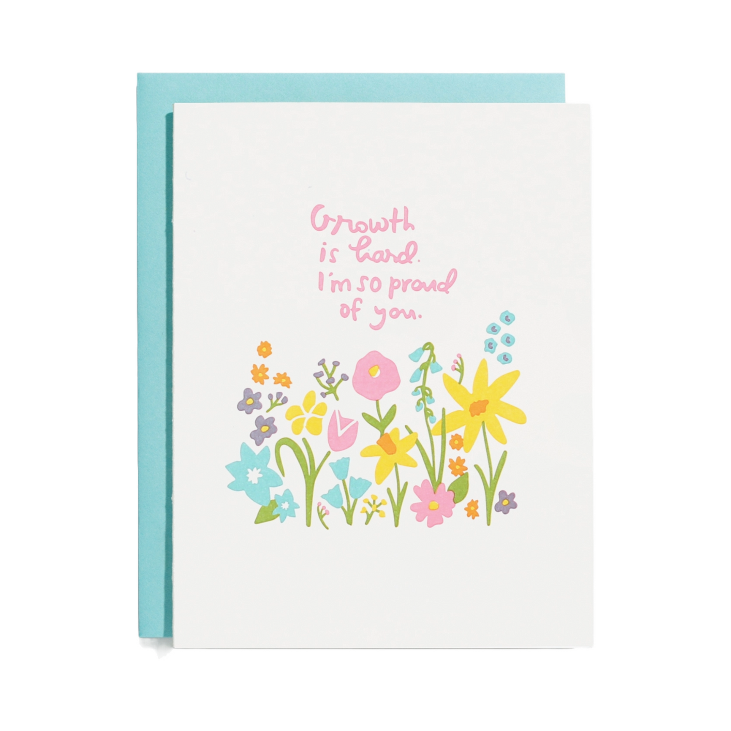 Growth Is Hard Card by Shorthand Press
