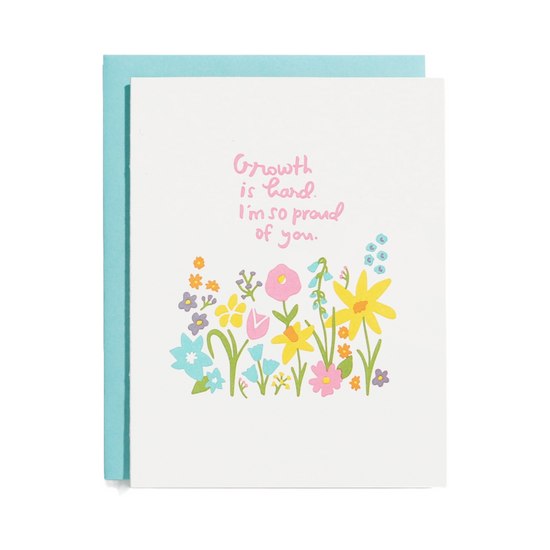 Growth Is Hard Card by Shorthand Press