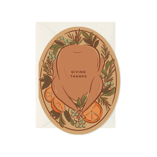 Giving Thanks Platter Card by Amy Heitman