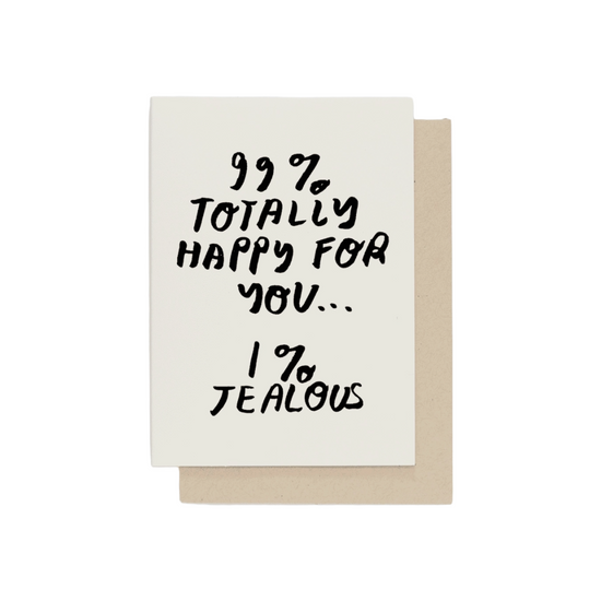 99% Happy For You Card by People I've Loved 