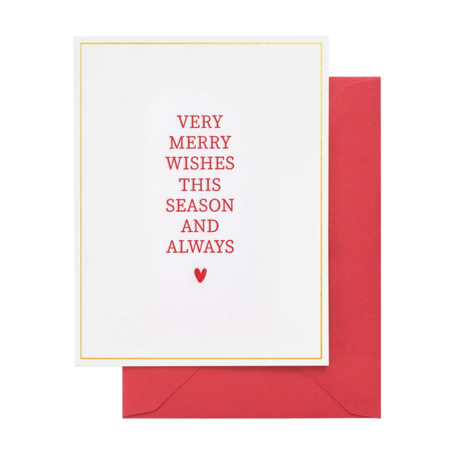 Very Merry Wishes Card by Sugar Paper