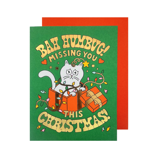 Bahumbug Miss You Card by The Social Type