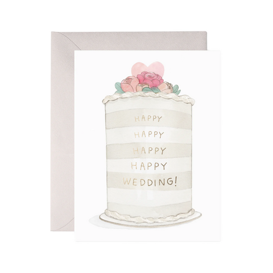 Frosted Wedding Card by E. Frances Paper