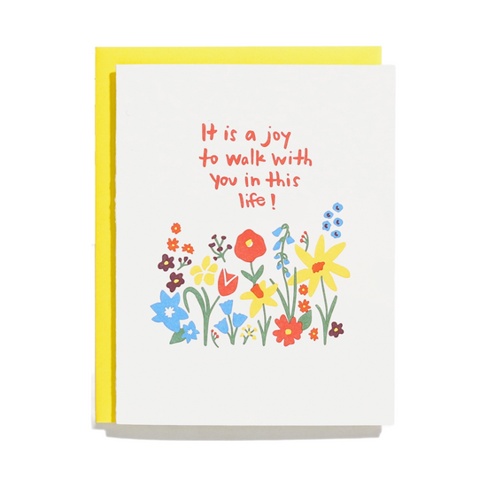 Joy To Walk Card by Shorthand Press