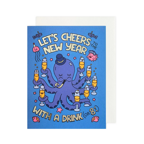 Octopus New Year Card by The Social Type