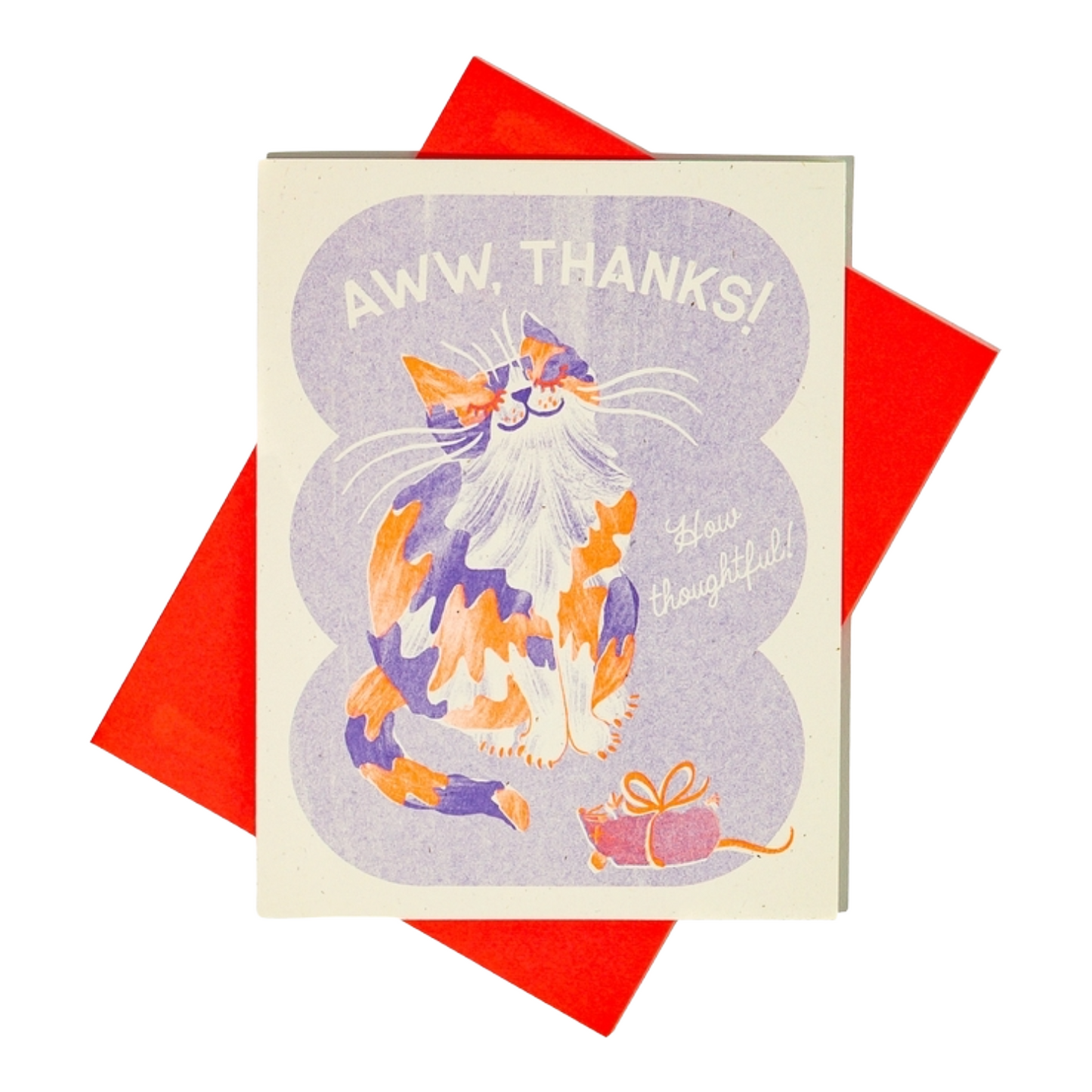 Aww Thanks Card by Bromstad Printing Co.