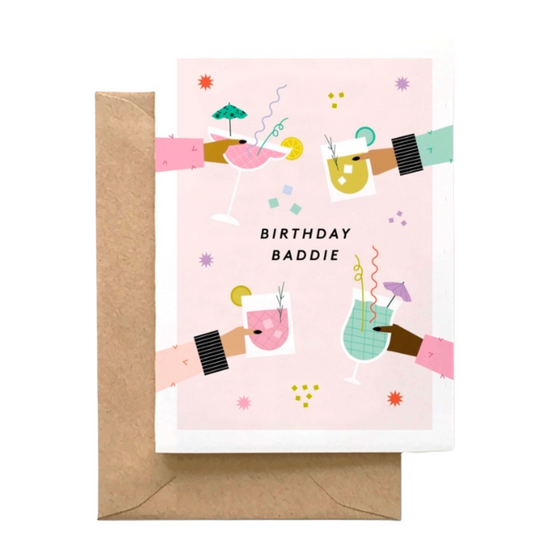 Birthday Baddie Card by Spaghetti & Meatballs