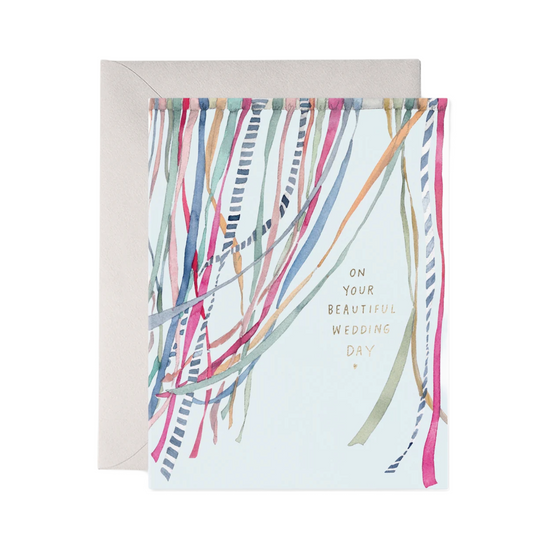 Wedding Ribbons Card by E. Frances Paper