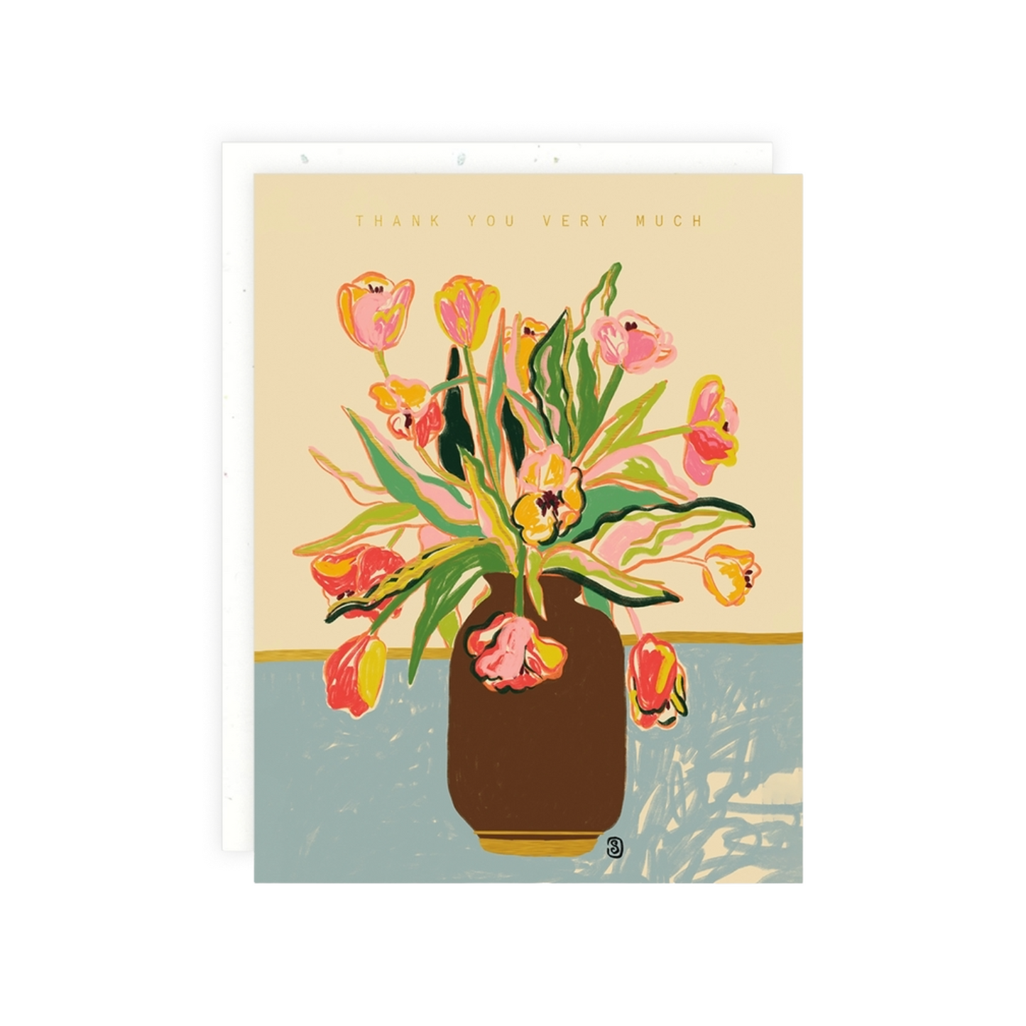Thank You Bouquet Card by Something Studio