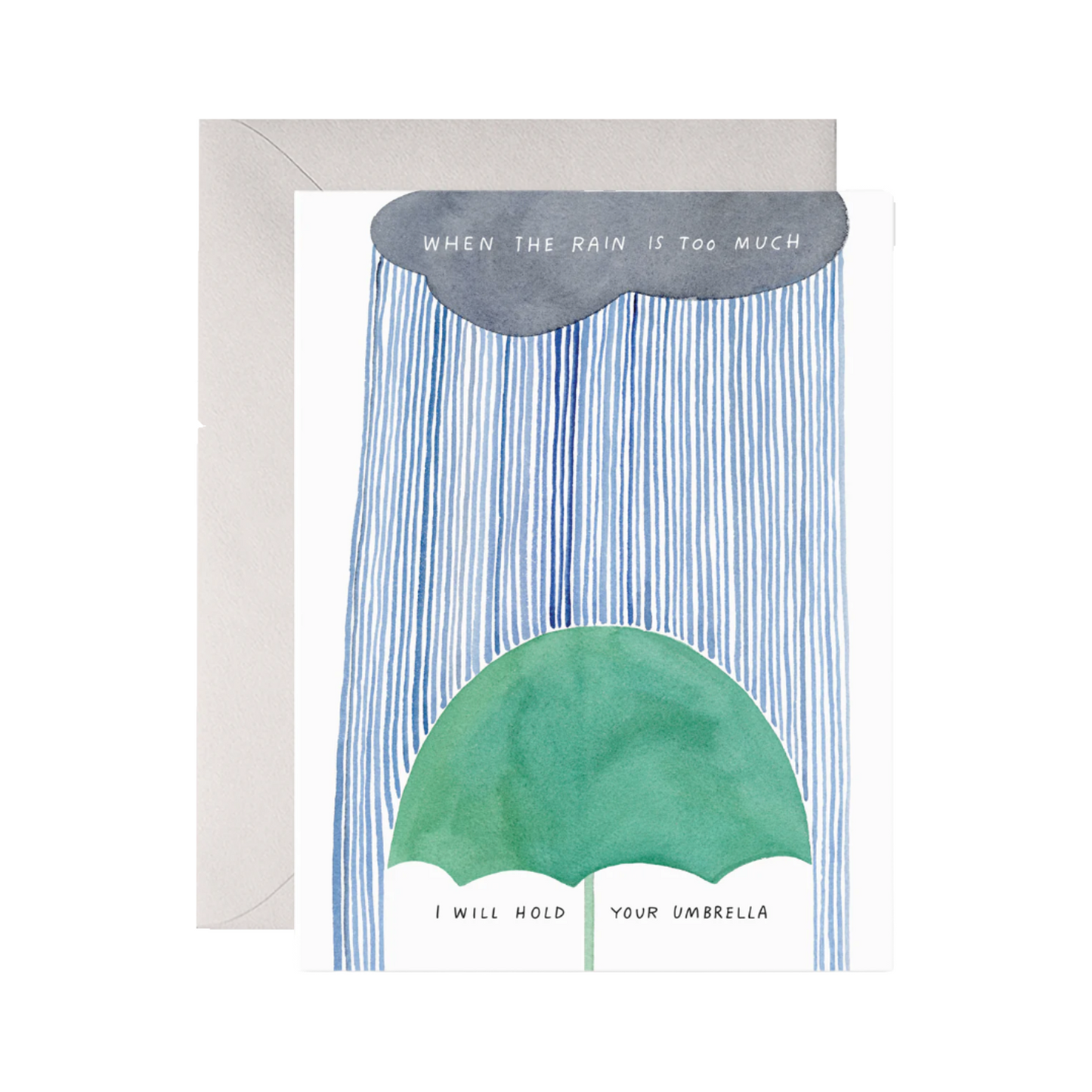 Hold Your Umbrella Card by E. Frances Paper