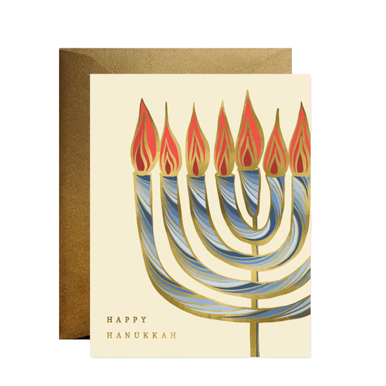 Nouveau Menorah Card