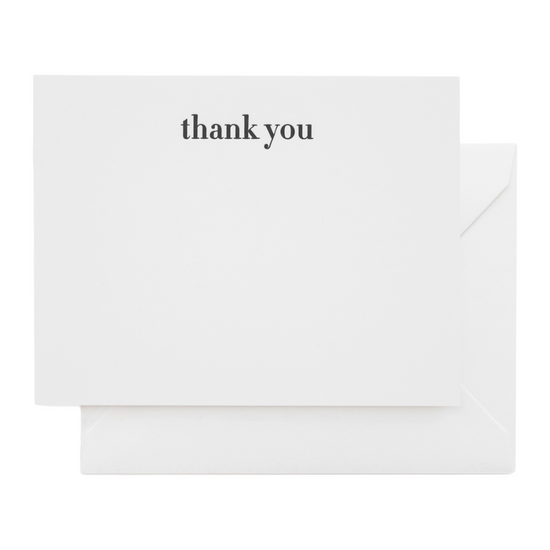 Black Font Thank You Boxed Set