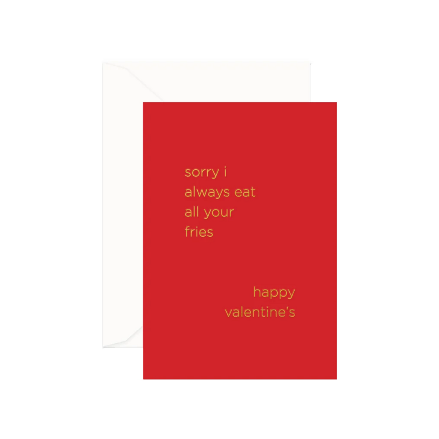 Fries Valentine Card by Smitten On Paper
