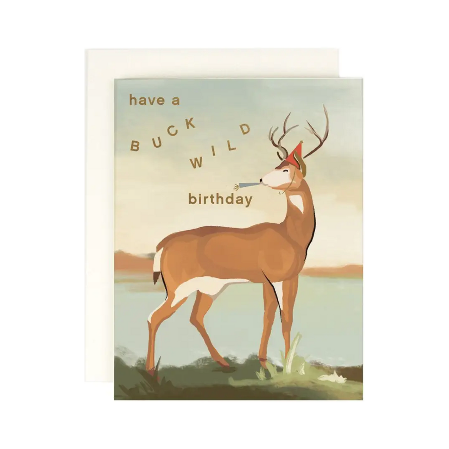 Buckwild Birthday Card by Amy Heitman