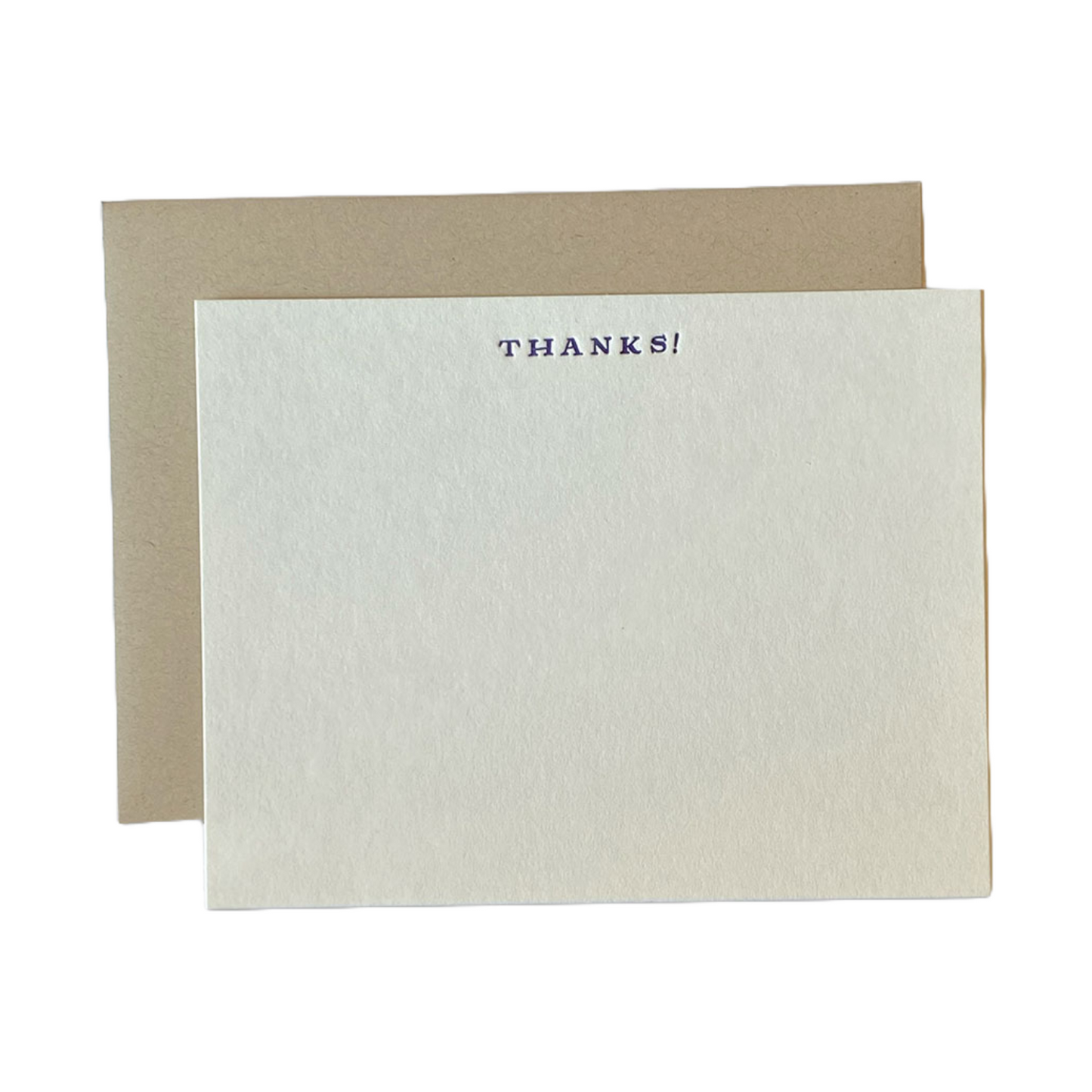 Thanks! Letterpress Card Set