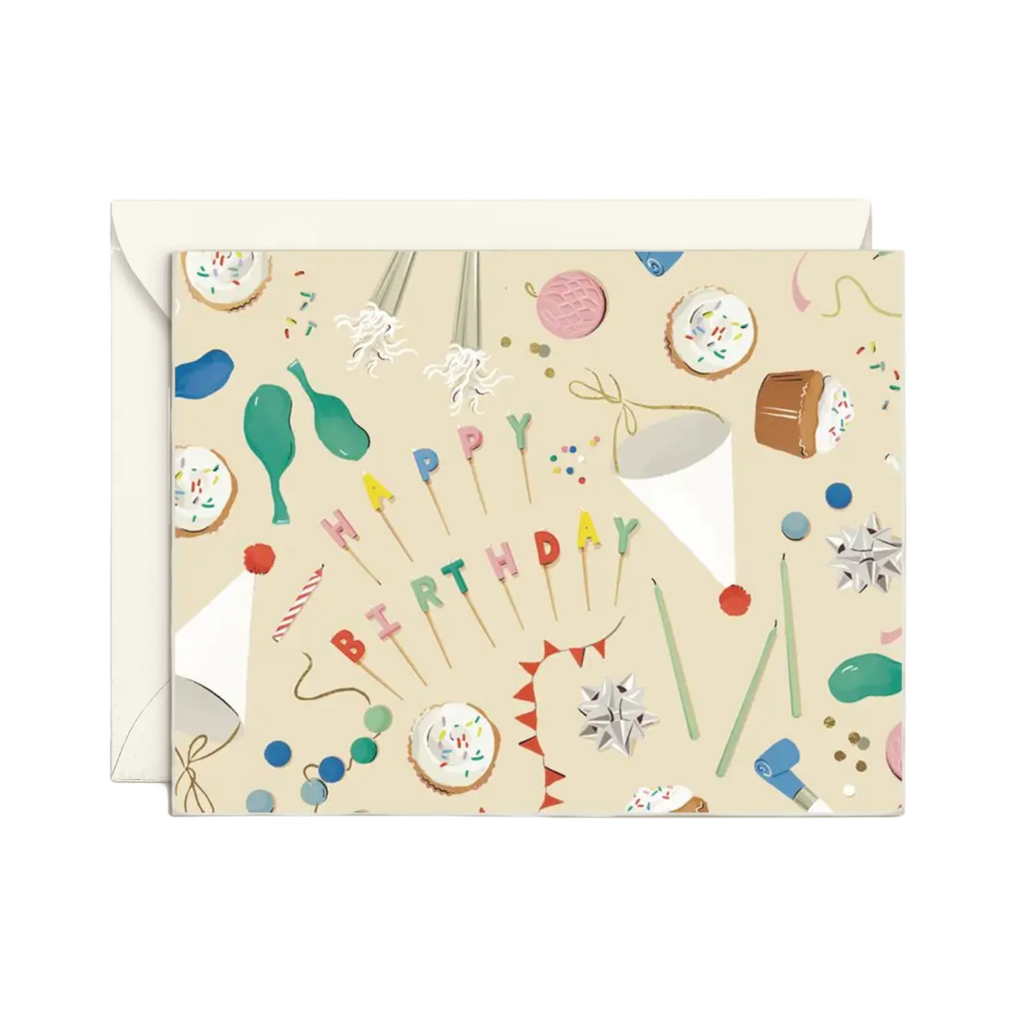 Birthday Trimmings Card by Amy Heitman