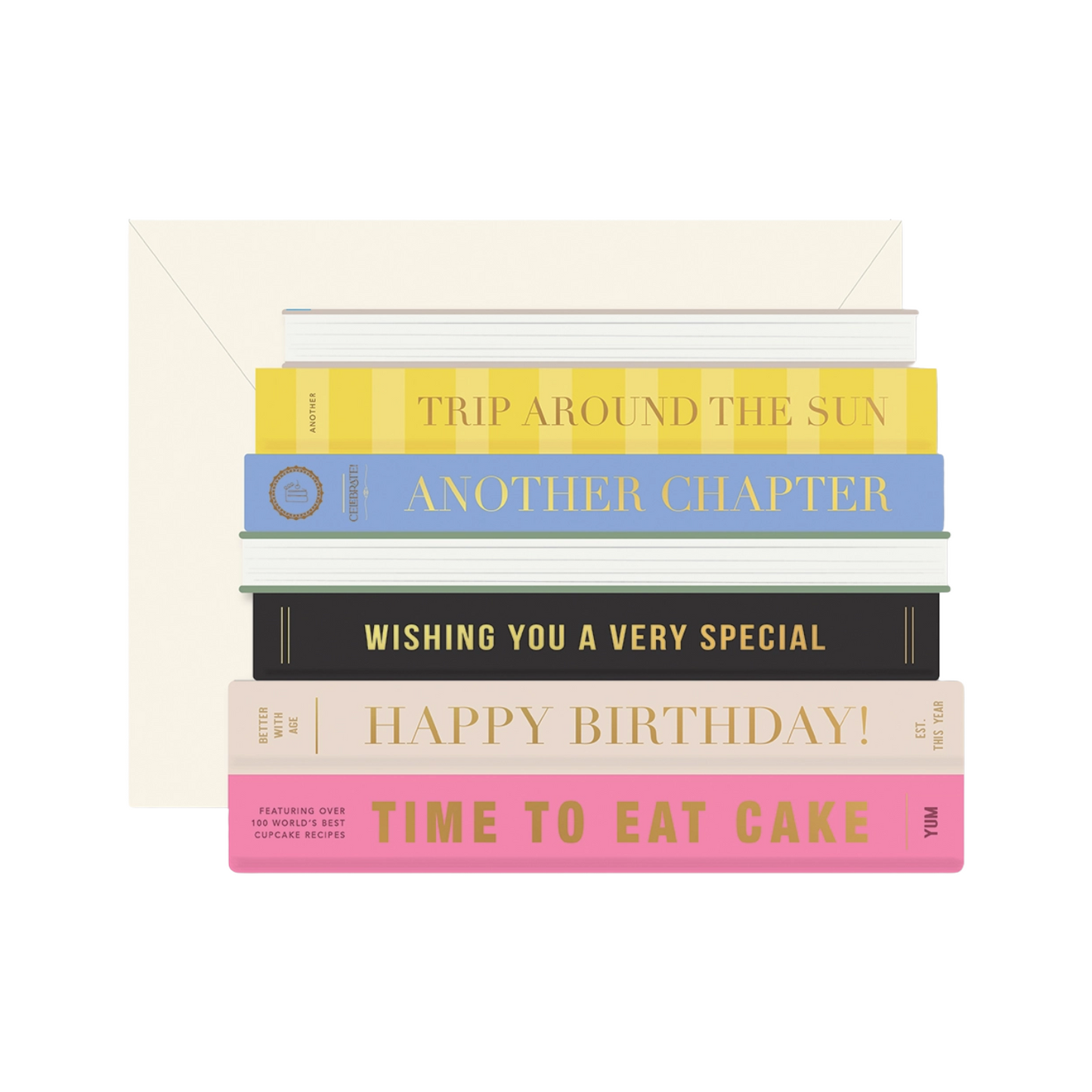 Birthday Books Card by Ginger P. Designs
