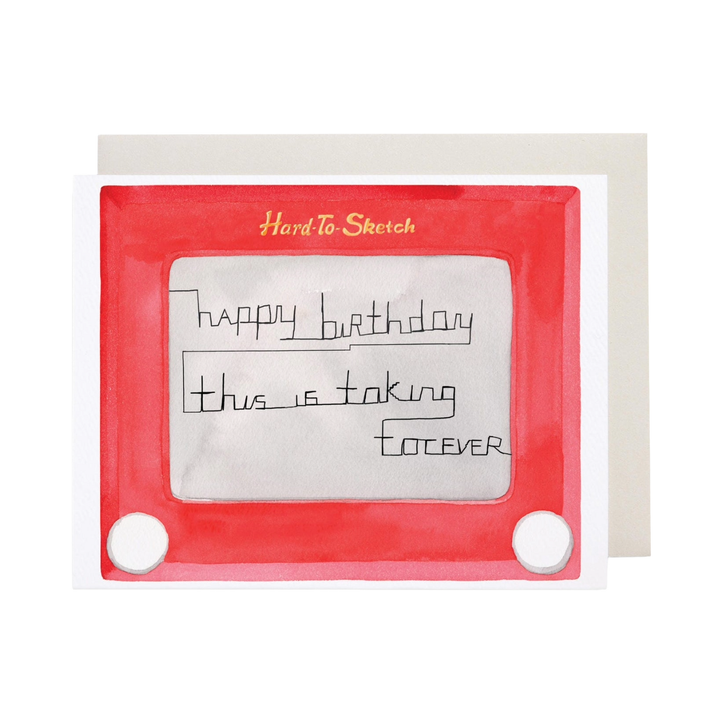 Hard To Sketch Card by E. Frances Paper