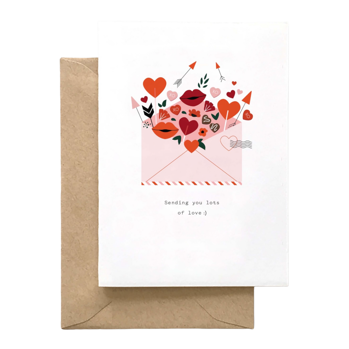 Sending Love Valentine's Day Card by Spaghetti & Meatballs